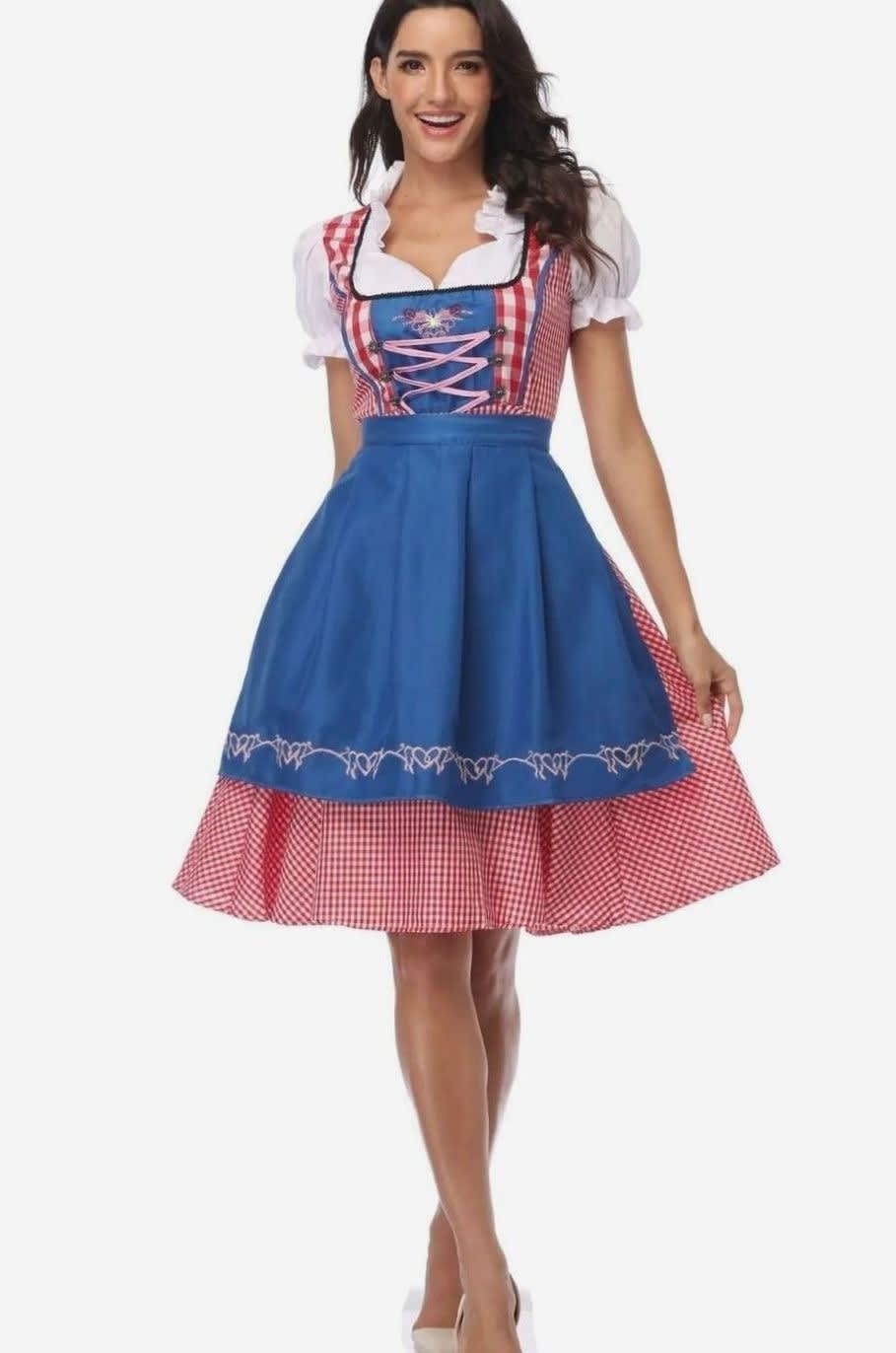 Winnie Oktoberfest Off-Shoulder A-Line Dirndl Dress_2