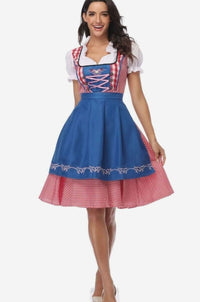 Winnie Oktoberfest Off-Shoulder A-Line Dirndl Dress