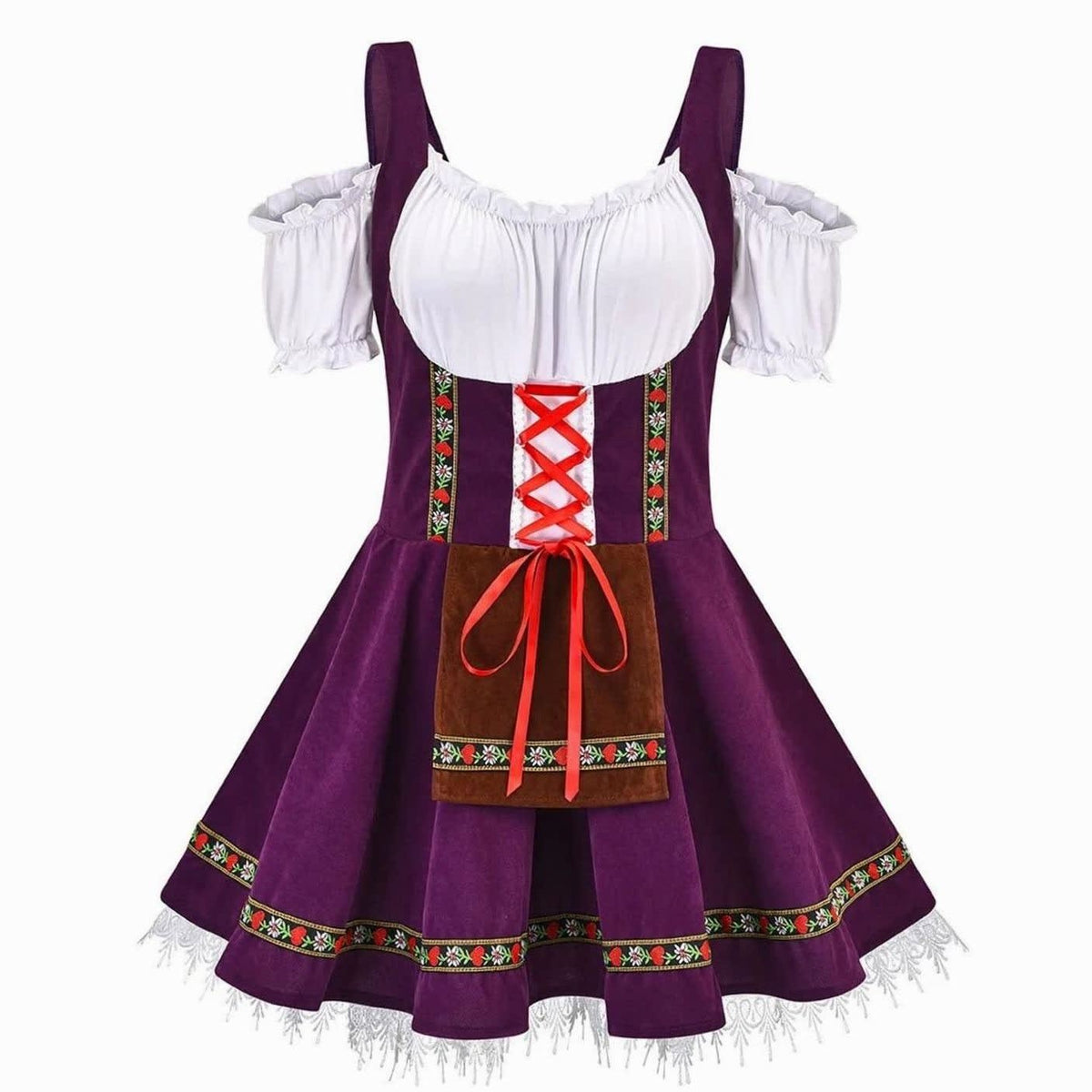 Winnie Oktoberfest Off-Shoulder A-Line Dirndl Dress
