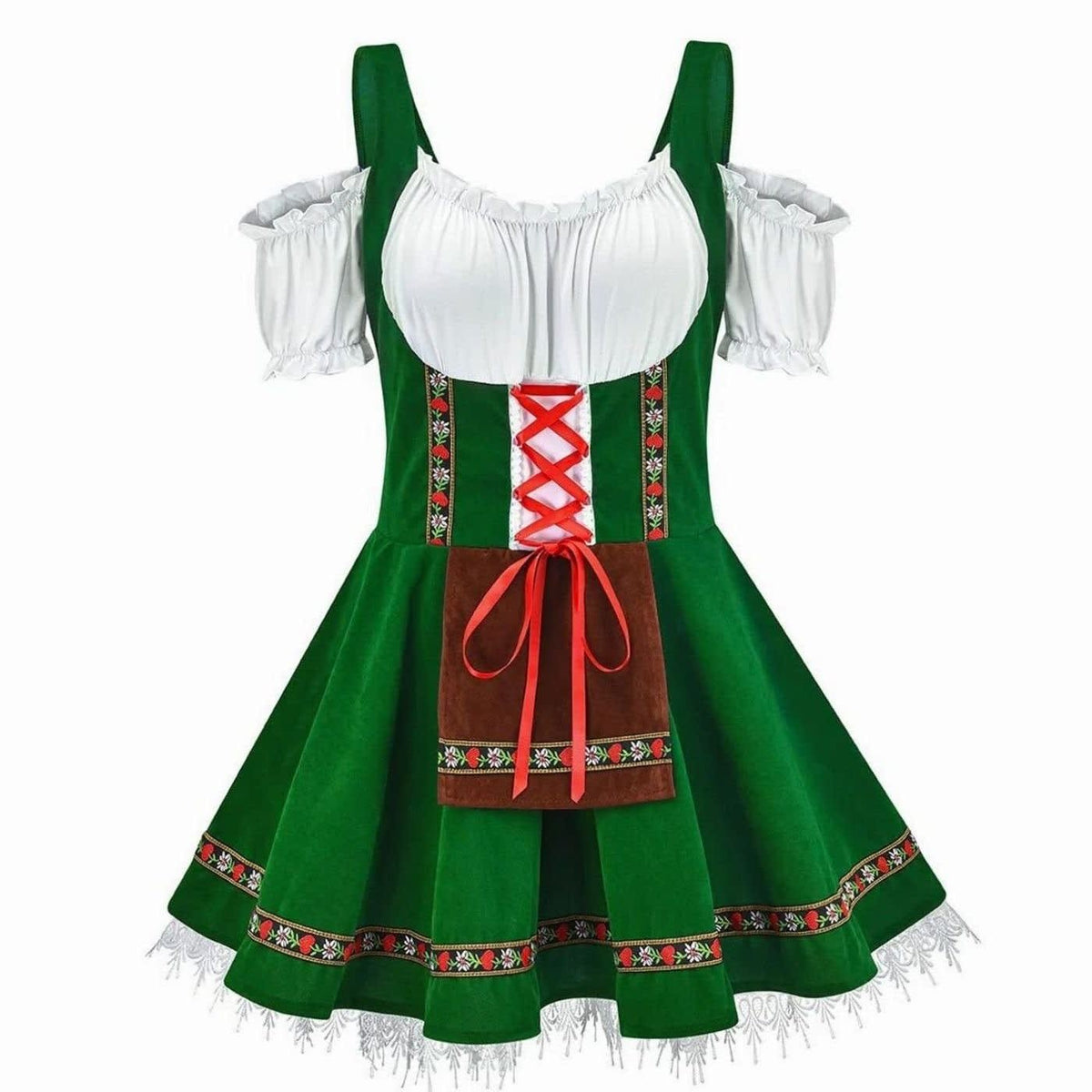 Winnie Oktoberfest Off-Shoulder A-Line Dirndl Dress