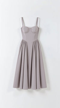 Posy Corset Cocktail Midi Dress