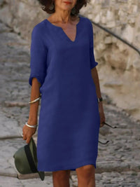 Maia Relaxed V-Neck Shift Dress