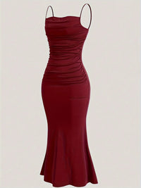 Joanna Ruched Evening Maxi Dress