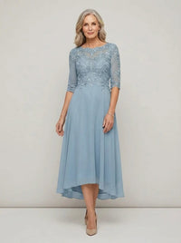 Elodie Mother of the Bride Wedding Guest Midi Dress with Sleeves