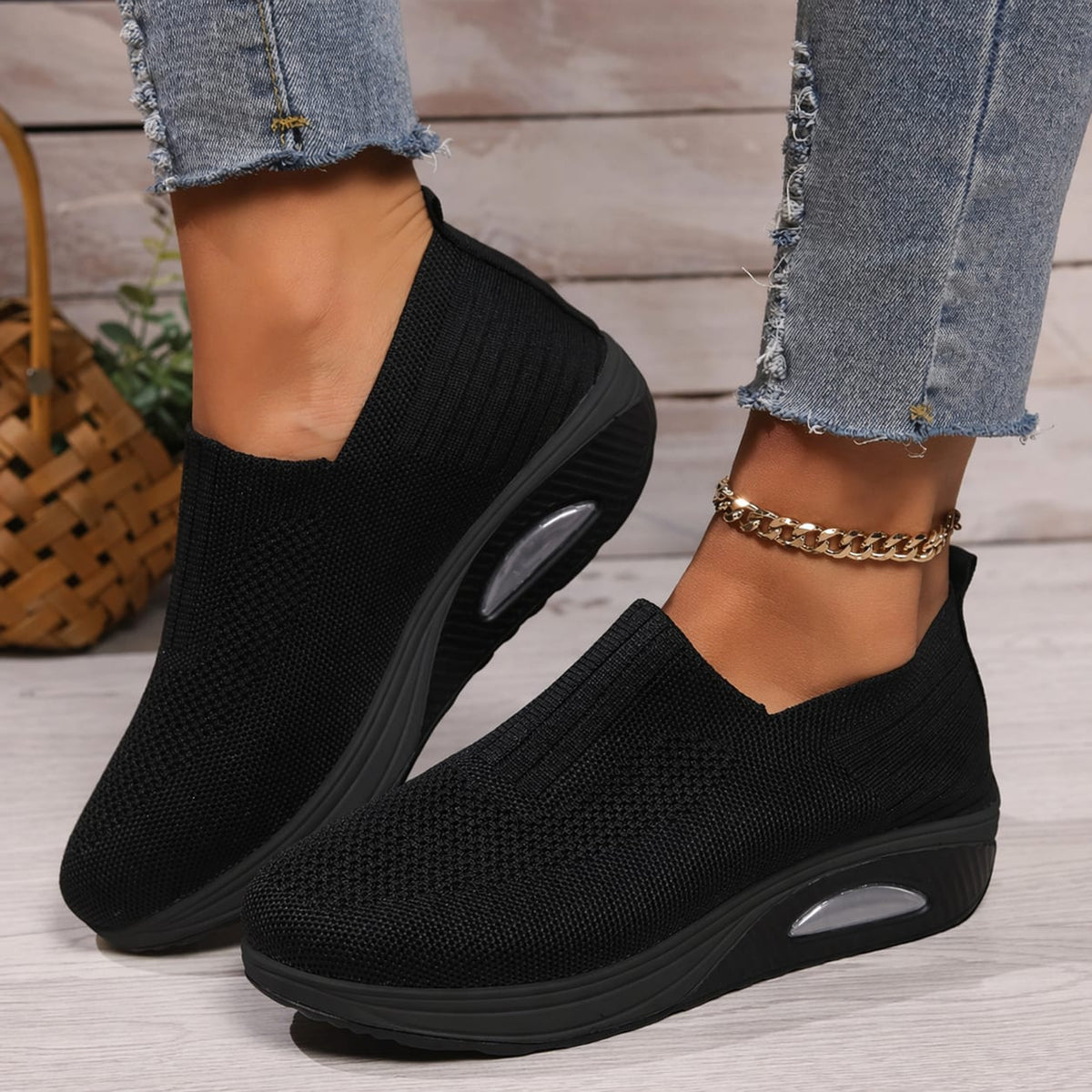 Alenka Orthopedic Cushioned Slip-On Sneakers