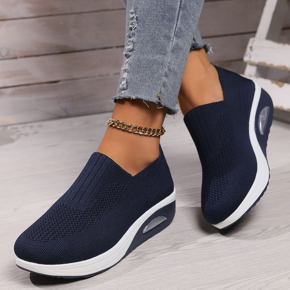 Alenka Orthopedic Cushioned Slip-On Sneakers