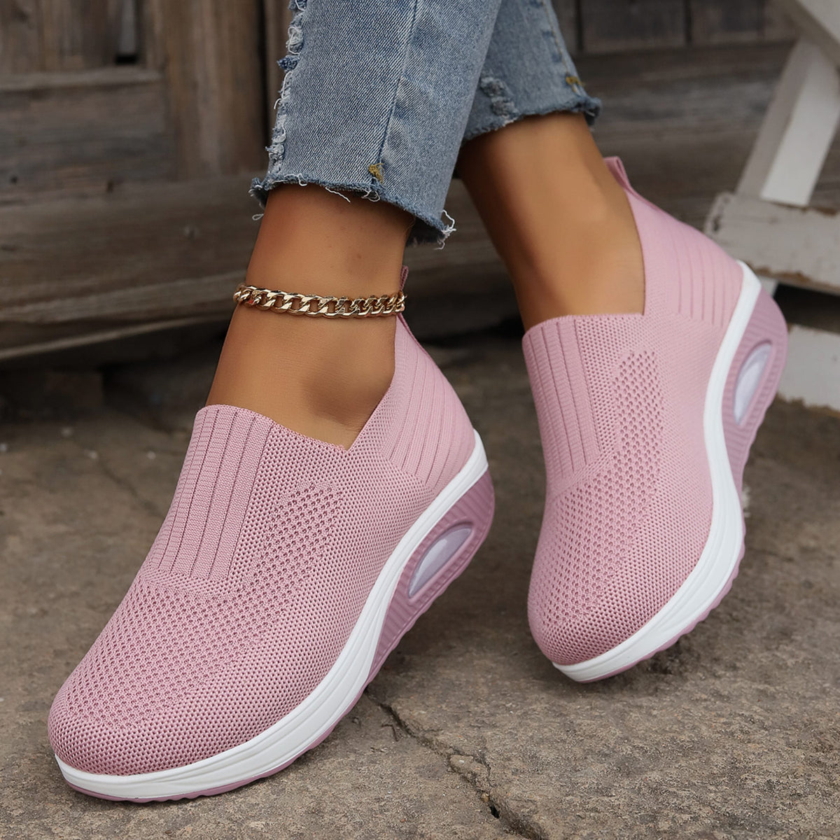 Alenka Orthopedic Cushioned Slip-On Sneakers