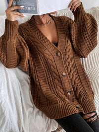 Nova Oversized Cable Knit Cardigan
