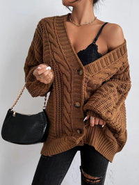 Nova Oversized Cable Knit Cardigan