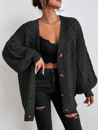 Nova Oversized Cable Knit Cardigan