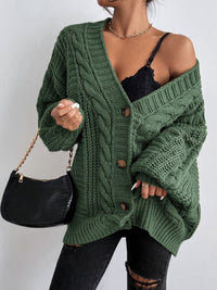 Nova Oversized Cable Knit Cardigan