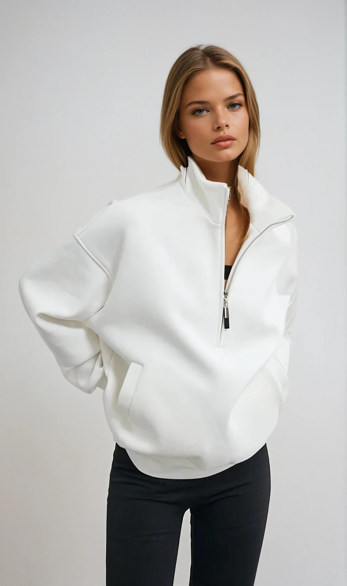 Yuna Oversized Half Zip Pullover_1