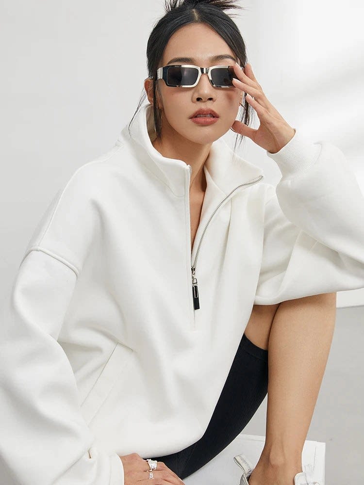 Yuna Oversized Half Zip Pullover