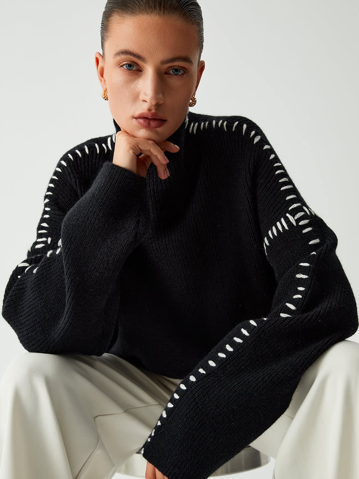 Jana Whipstitch Mock Neck Sweater_7