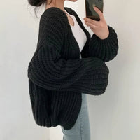 Lira Chunky Knit Open Front Cardigan
