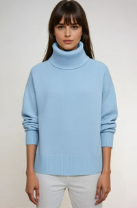 Reeva Oversized Knit Turtleneck Sweater