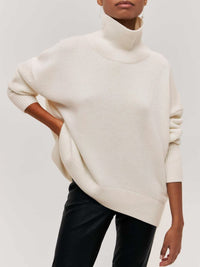 Reeva Oversized Knit Turtleneck Sweater