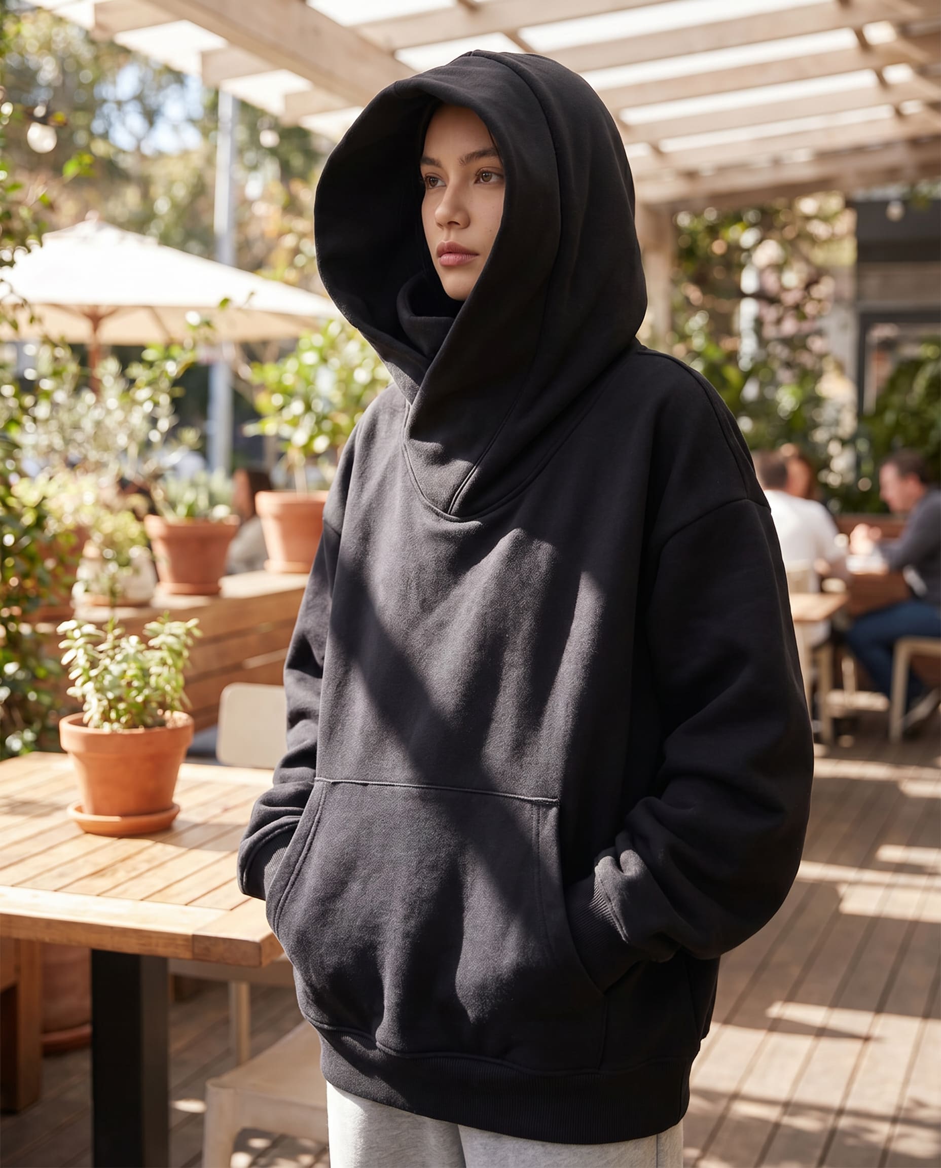 Elara Oversized Fleece Hoodie