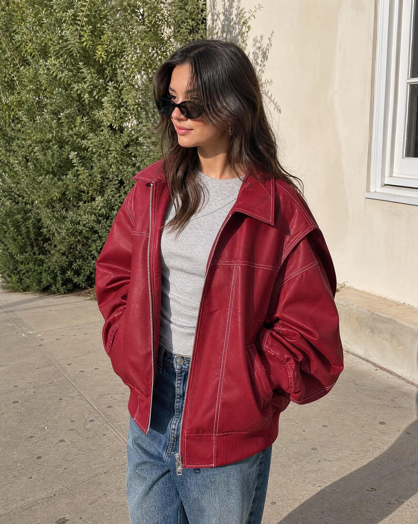 Sika Oversized Zip Up Bomber Jacket_5