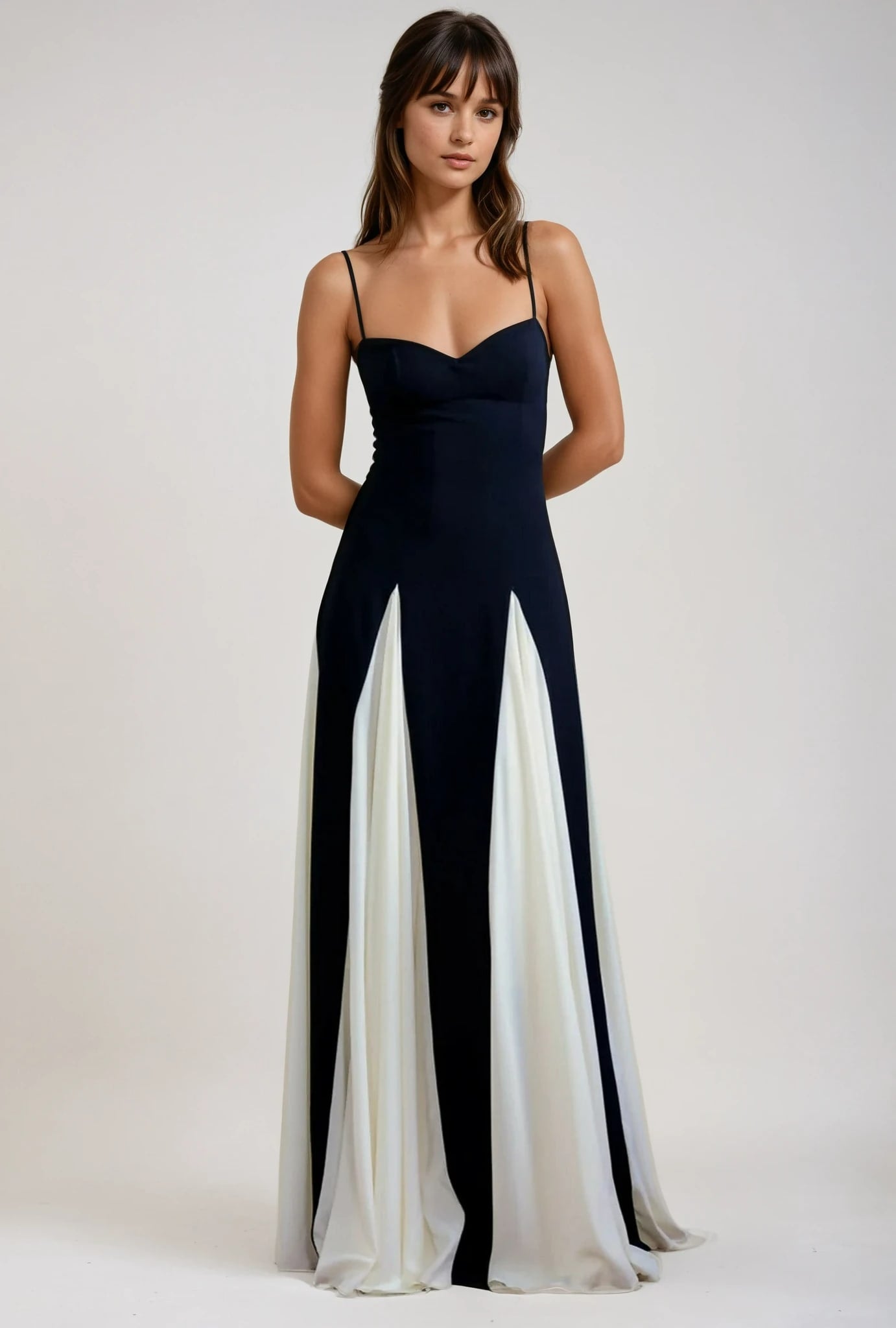 Hero A-Line Georgette Evening Maxi Dress