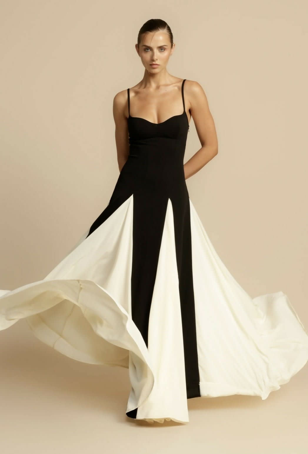 Hero A-Line Georgette Evening Maxi Dress