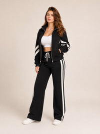 Yasmin Wide Leg Two Piece Tracksuit Set