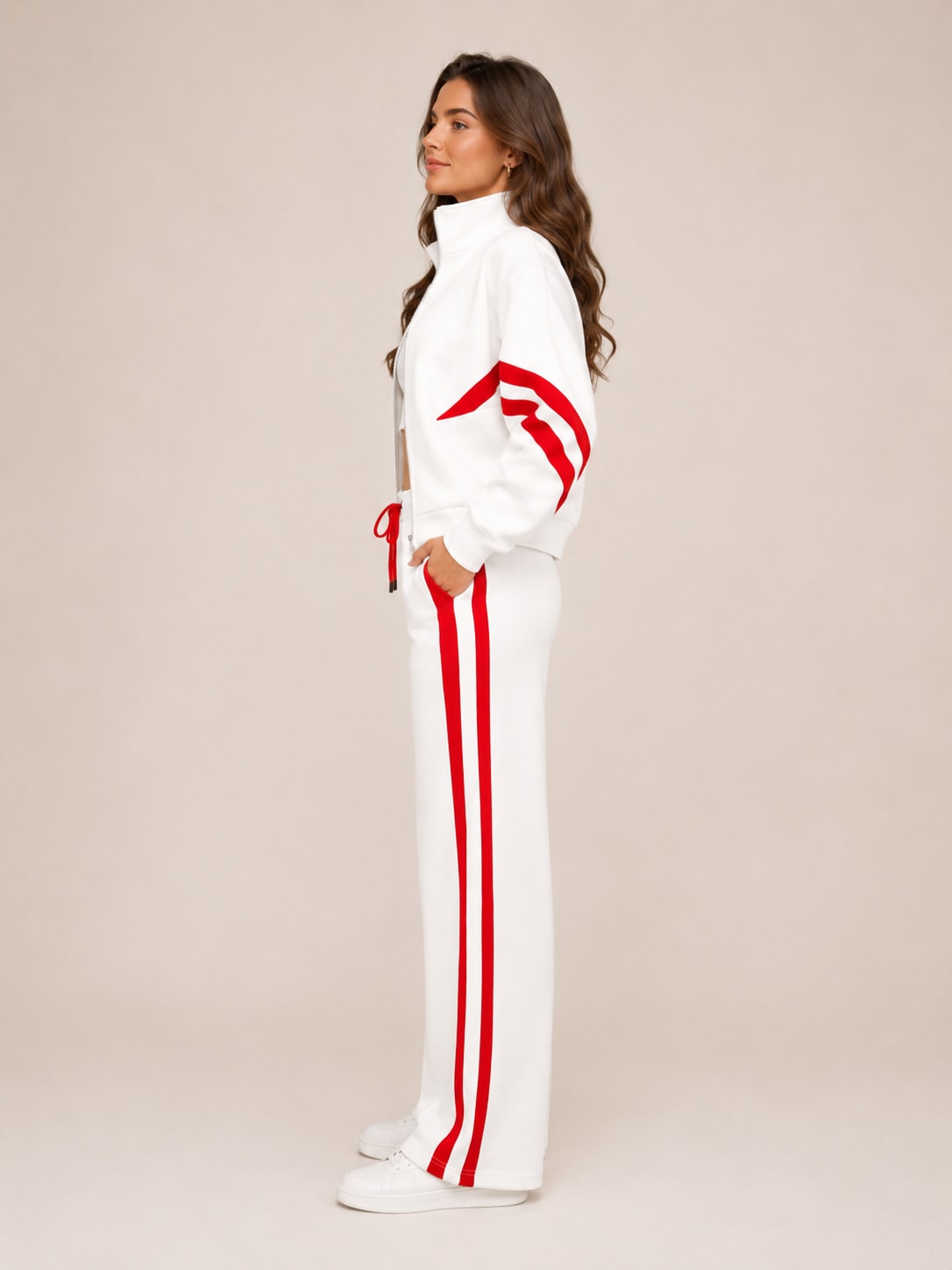 Yasmin Wide Leg Two Piece Tracksuit Set