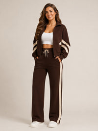 Yasmin Wide Leg Two Piece Tracksuit Set