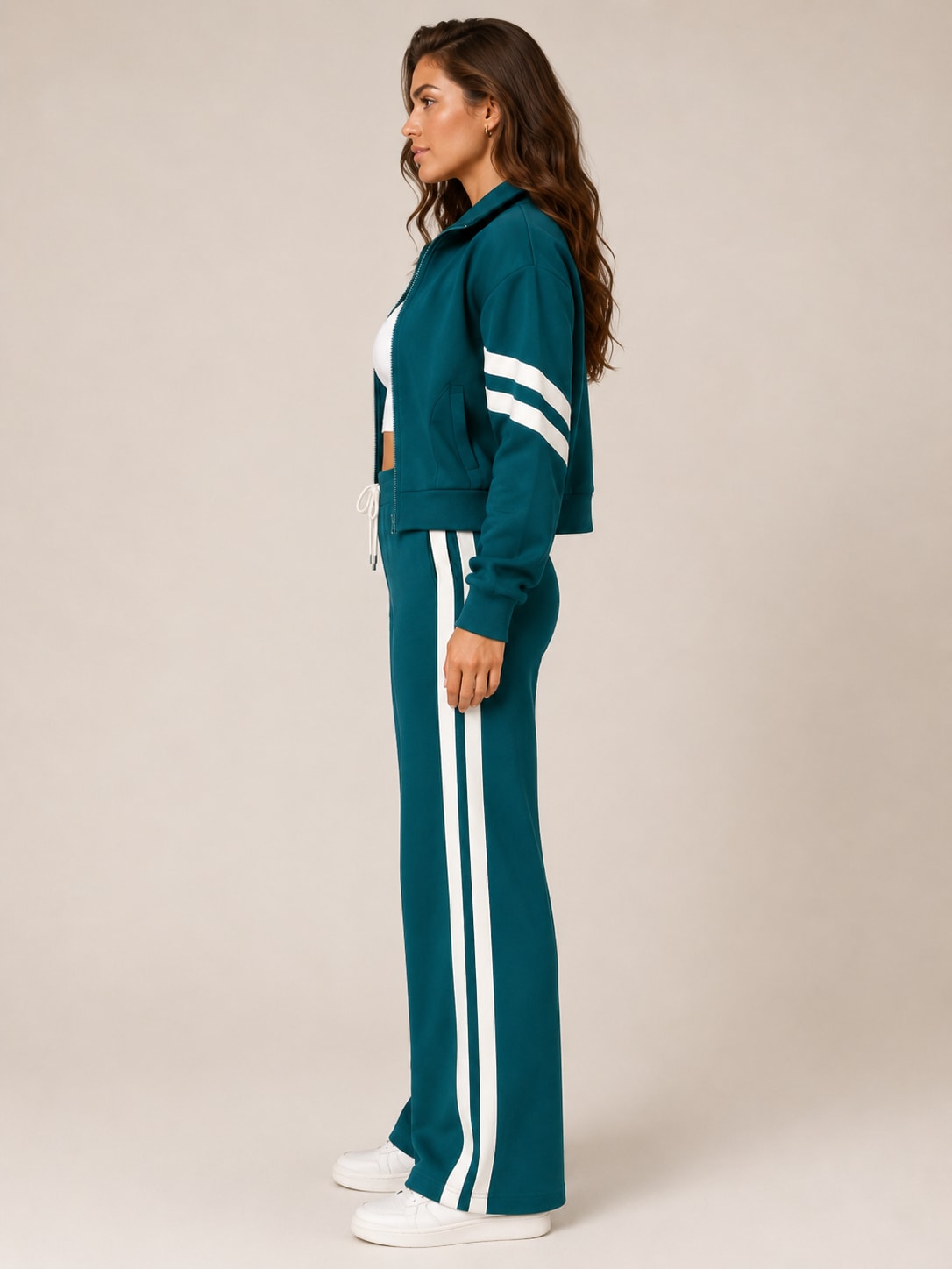 Yasmin Wide Leg Two Piece Tracksuit Set