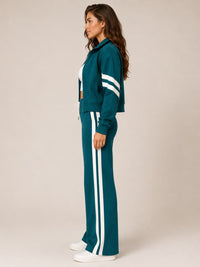 Yasmin Wide Leg Two Piece Tracksuit Set