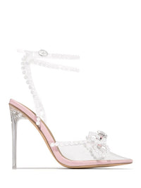 Yvaine Pearl Bow Pointed Toe Heels