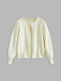 Diantha Pearl Trim Knit Cardigan