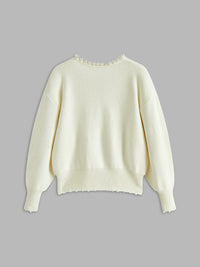 Diantha Pearl Trim Knit Cardigan