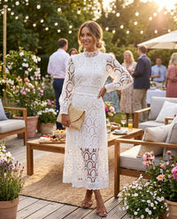 Manon Lace Wedding Guest Maxi Dress