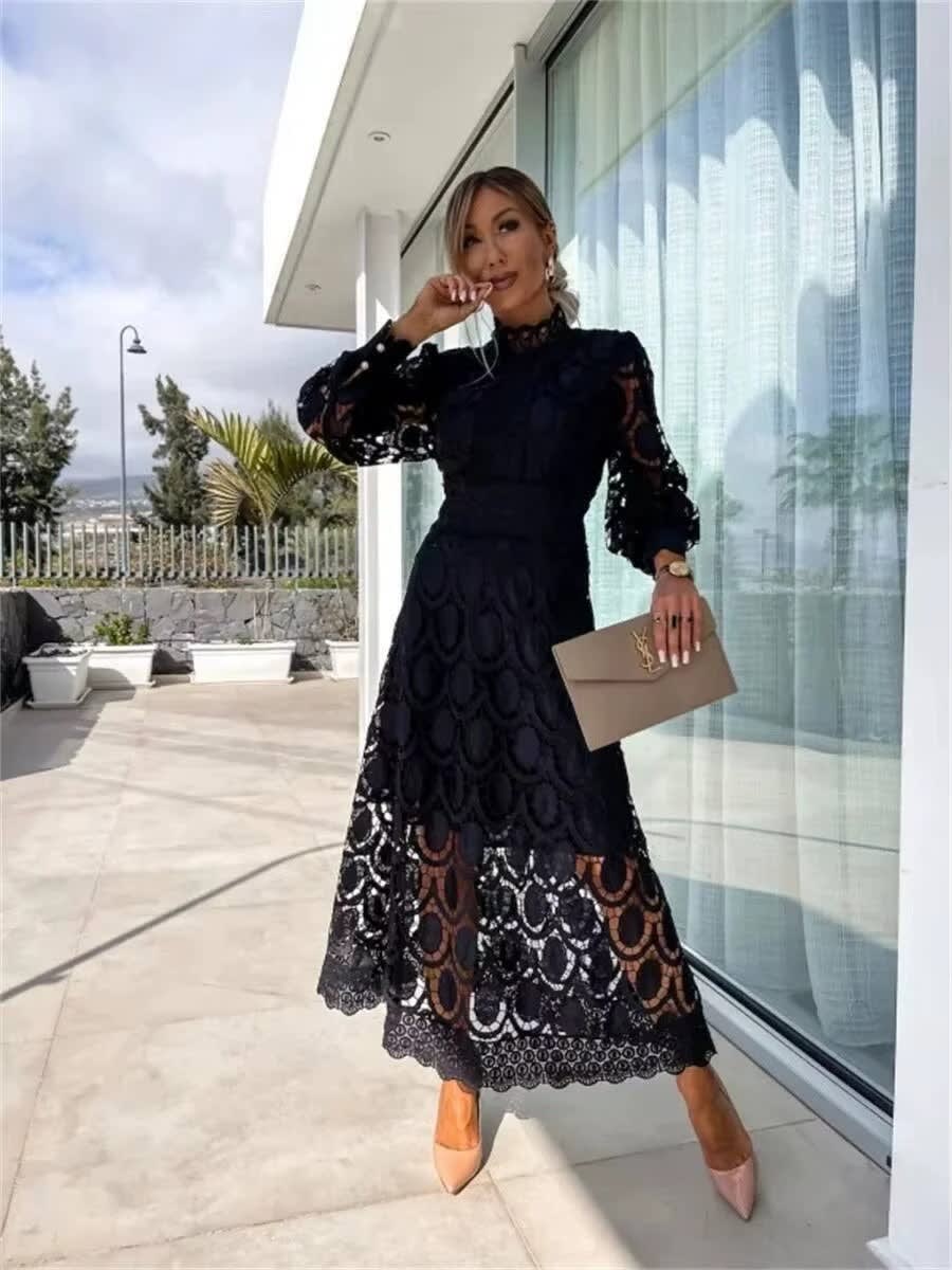 Manon Lace Wedding Guest Maxi Dress