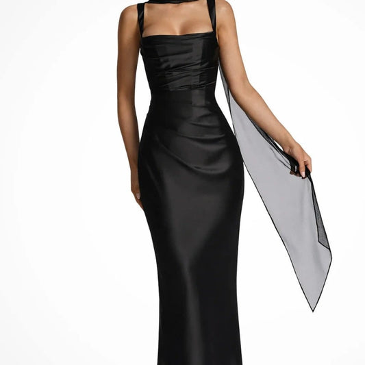 Philippa Strappy Ruched Wedding Guest Maxi Dress_1