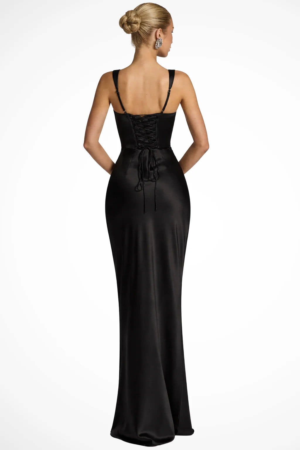 Philippa Strappy Ruched Wedding Guest Maxi Dress