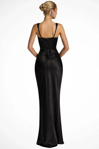 Philippa Strappy Ruched Wedding Guest Maxi Dress