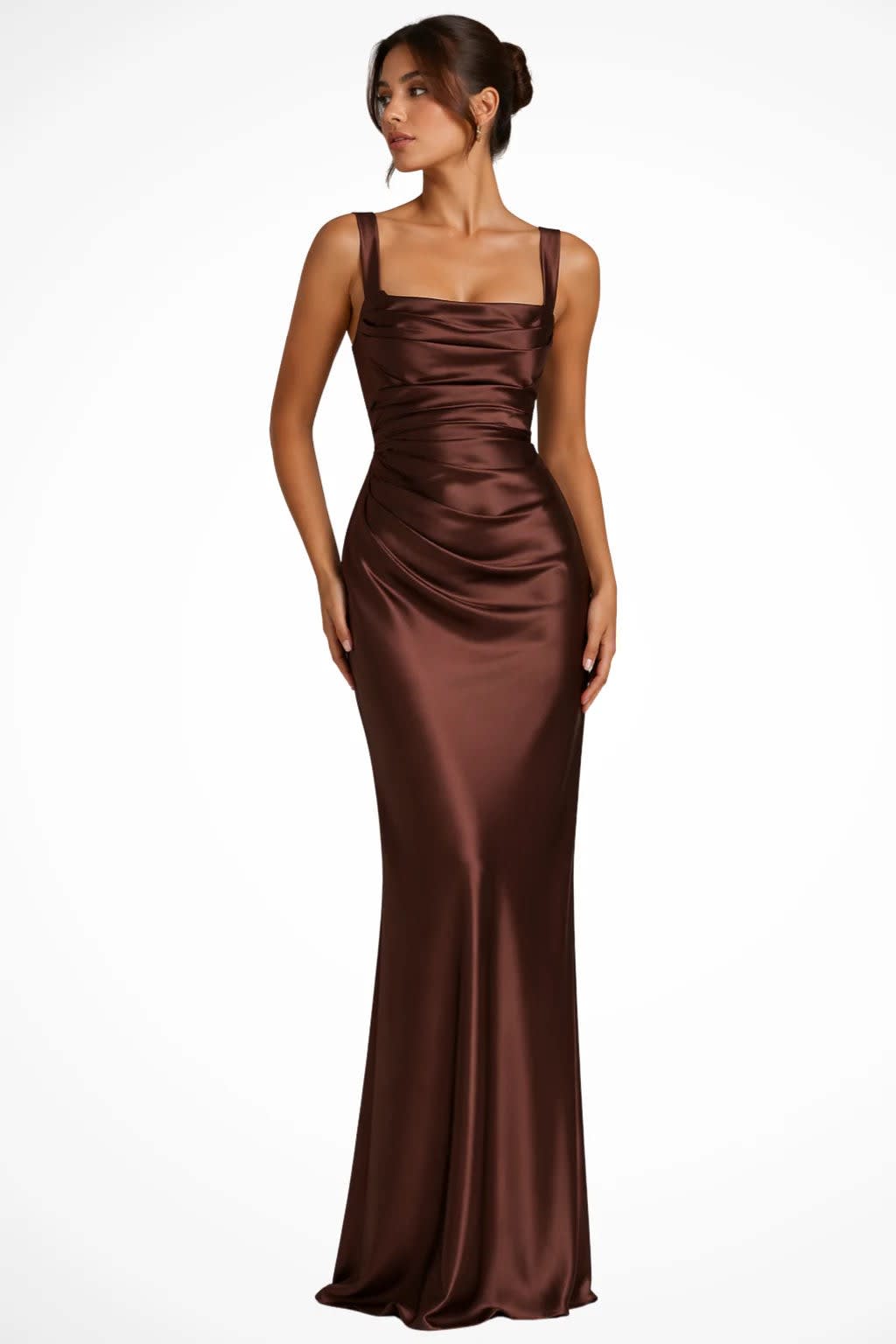 Philippa Strappy Ruched Wedding Guest Maxi Dress_3