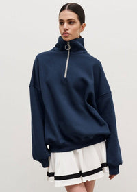Eliza Oversized Half Zip Sweatshirt