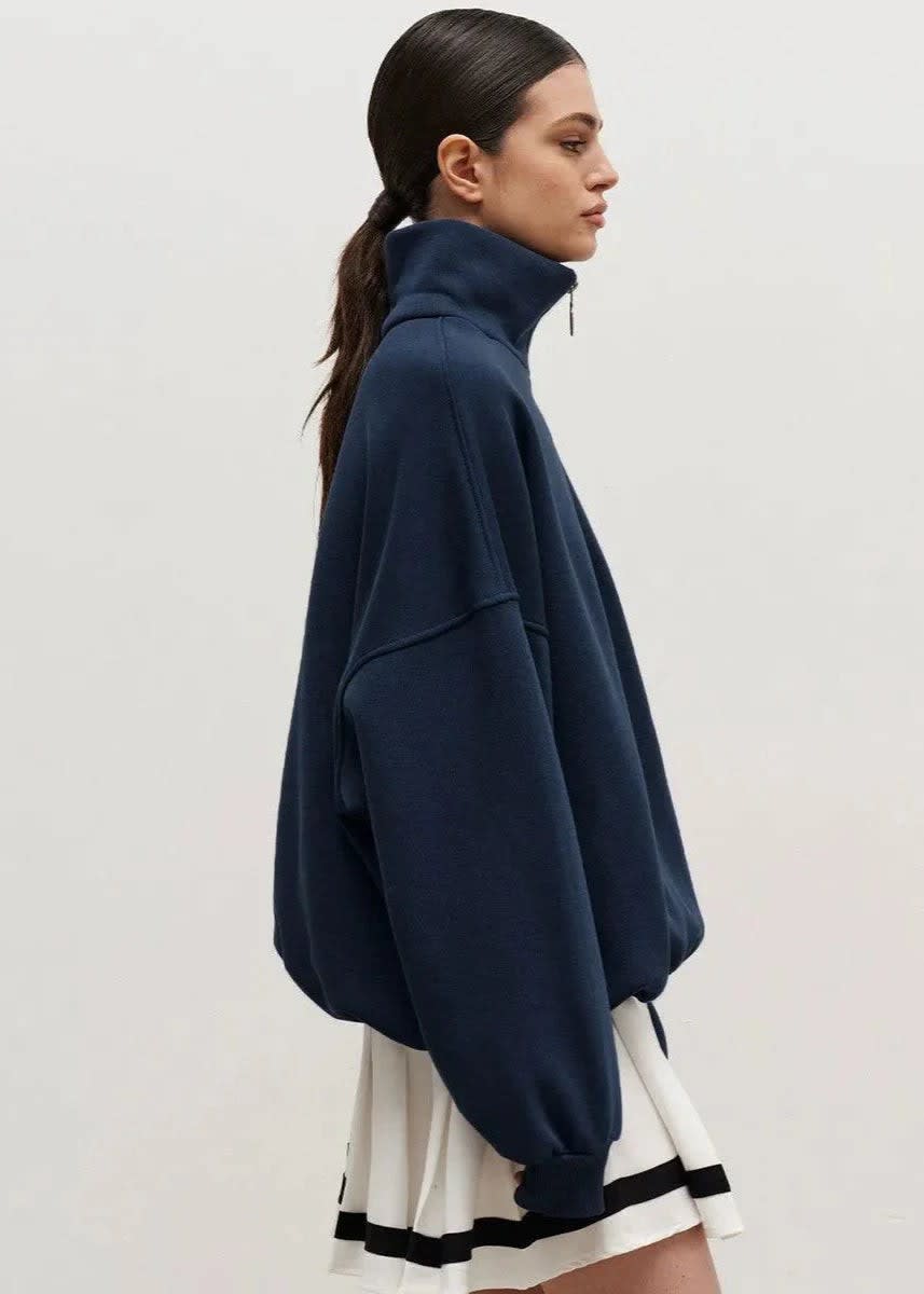 Eliza Oversized Half Zip Sweatshirt