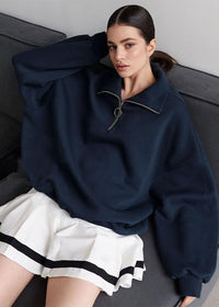 Eliza Oversized Half Zip Sweatshirt