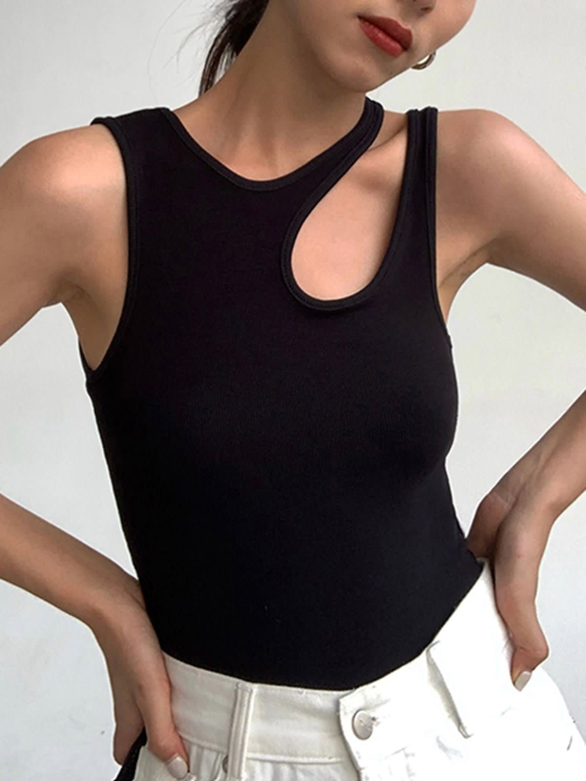 Lark Ribbed Cut-Out Tank Top_7