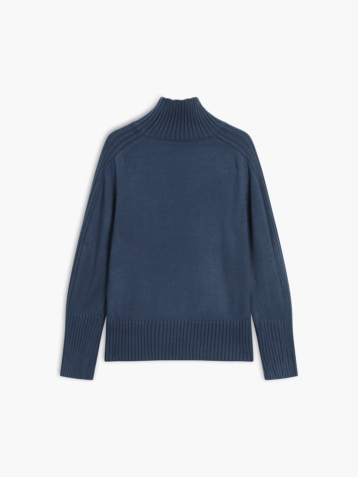 Ila Ribbed Turtleneck Knit Sweater