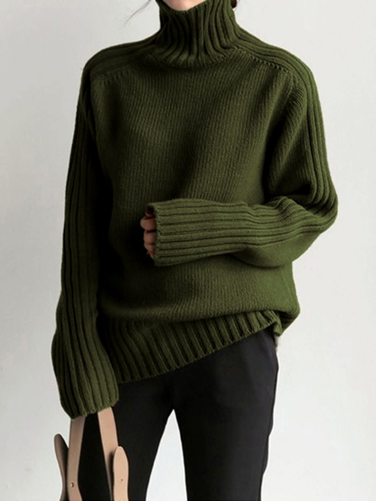Ila Ribbed Turtleneck Knit Sweater_6