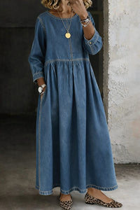 Viviana Denim Relaxed Fit Maxi Dress