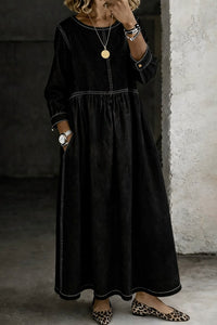 Viviana Denim Relaxed Fit Maxi Dress