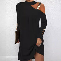 Janine Cold Shoulder Party Mini Dress