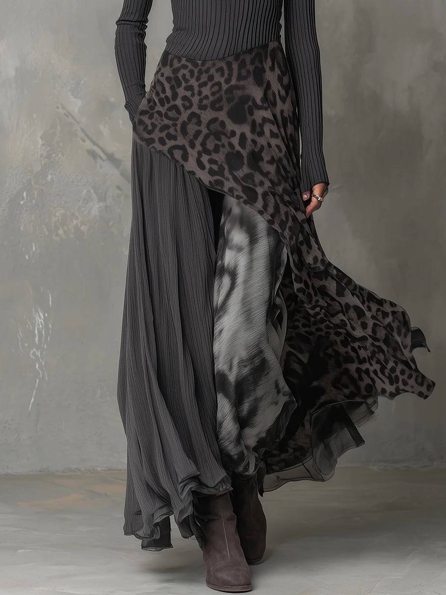 Judith Animal Print Ribbed Maxi Dress_6