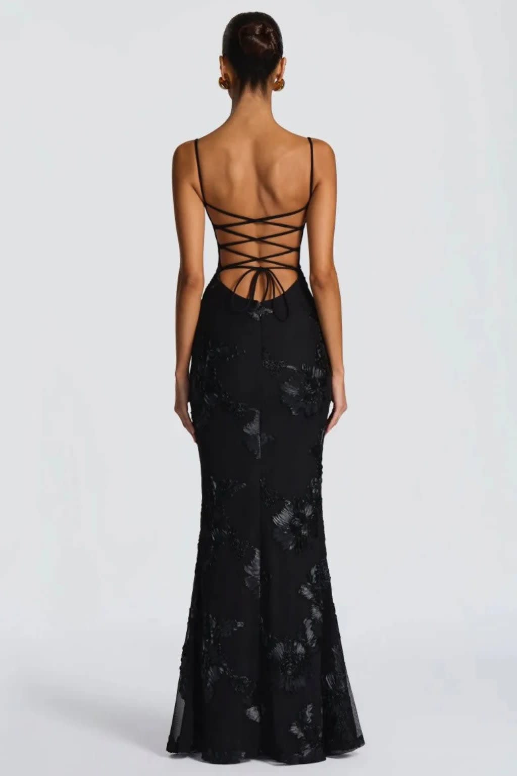 Amara Floral Embroidered Bustier Wedding Guest Maxi Dress_8